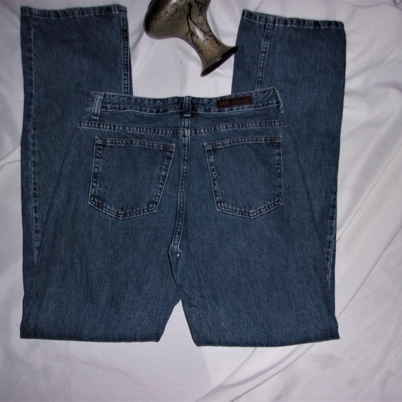 Denim - size 8 long womens denim blue jeans lee riveted